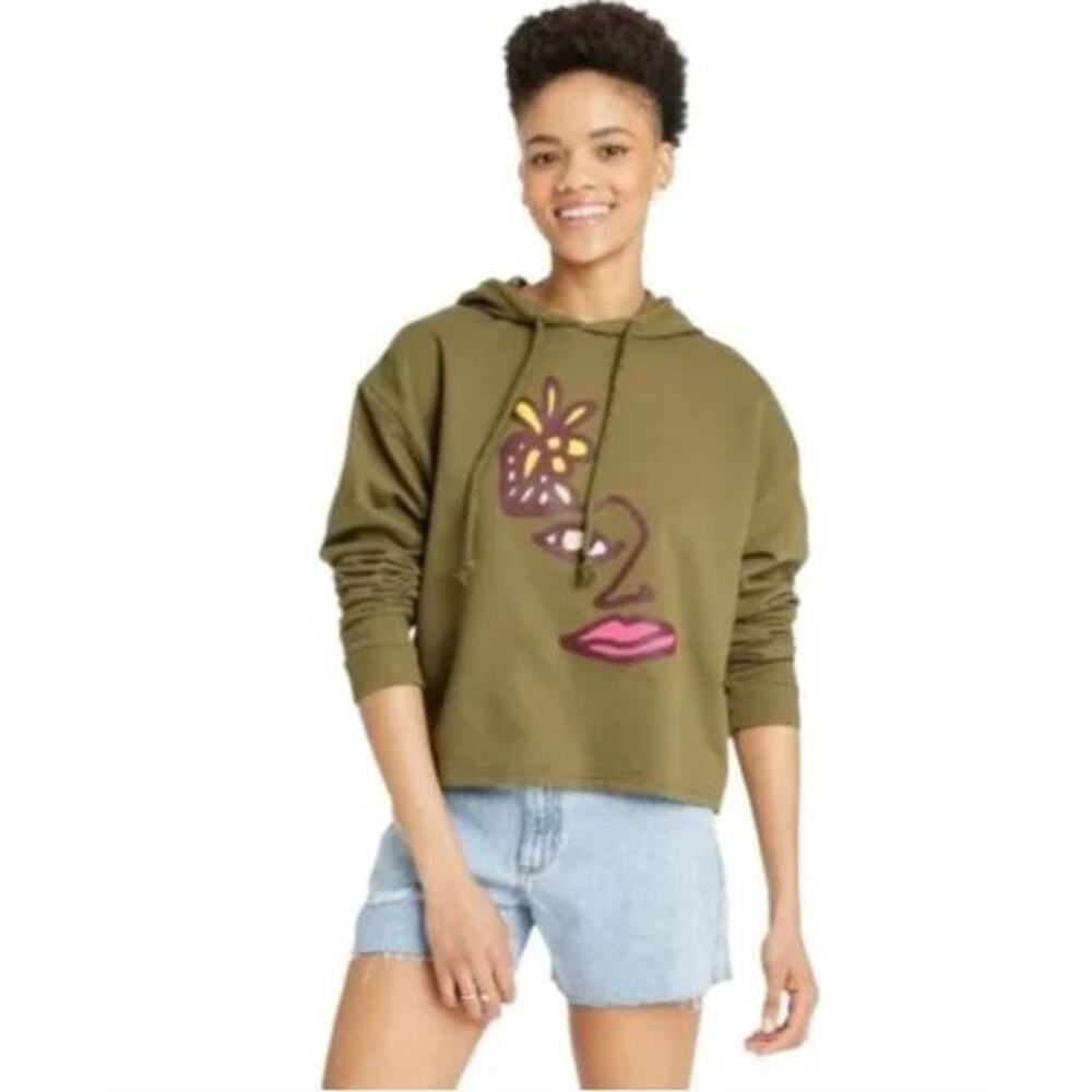 New Pride Green Face Sweatshirt XXL